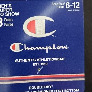 1- 3pk, New In Pckg, Mens Champion Docks.